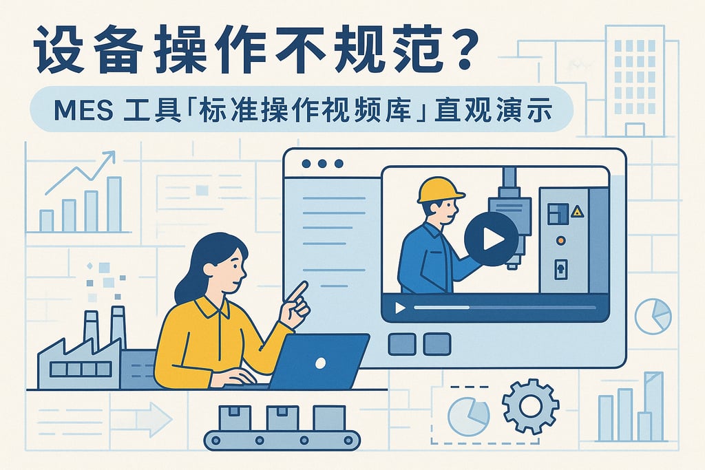 设备操作不规范？MES 工具「标准操作视频库」直观演示